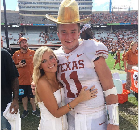 sam ehlinger's girlfriend in 2020.