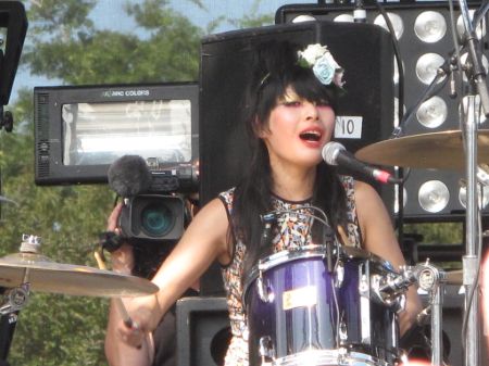 Akiko is a drummer and a lead vocalist