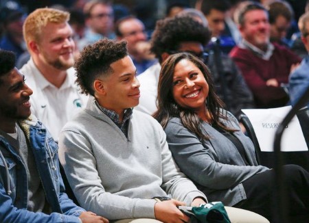 Jo-Ellyn Tucker and her sons Joseph Tucker and Christian Tucker.