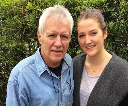 Emily Trebek and her father Alex Trebek.