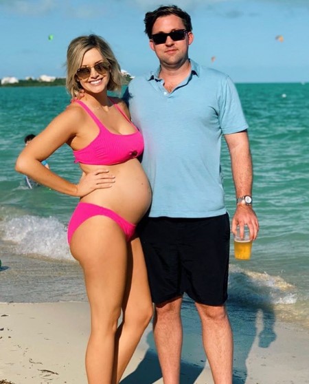 Jenna Cooper and Karl Hudson revealed the gender of their unborn baby.