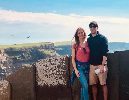 Kelly Ann Cicalese, with her husband, Edward Davila during a trip to Ireland.