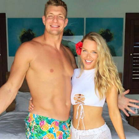 Camille Kostek and Rob Gronkowski.