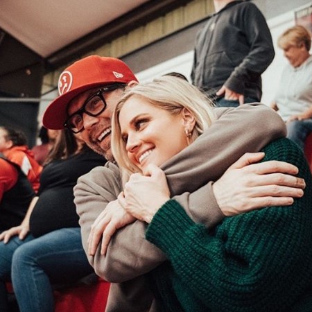 Bobby Bones Girlfriend Caitlin Parker Hugging.