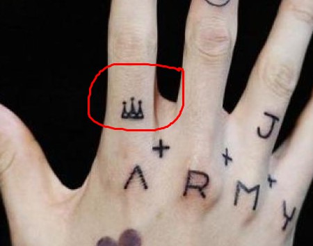 Jungkook also got new tattoo of a crown.
