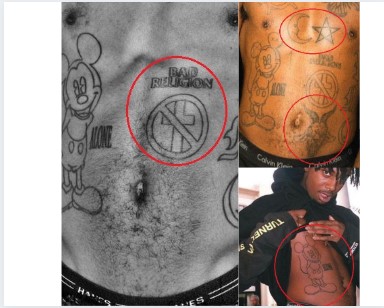 All Carti fans on X: Take a peek at some of Playboi Carti's tattoos. Take  a guess at what they mean.  / X