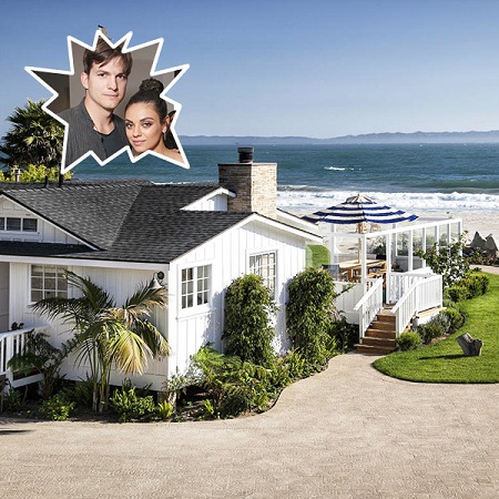 Ashton Kutcher lives next door to the celebrity, Ellen DeGeneres.