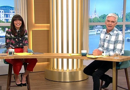 Davina McCall and Phillip Schofield presenting 'This Monring'.