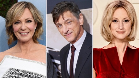 (L-R) Allison Janney, John Hawkes and Andrea Riseborough.