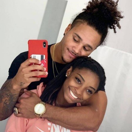 simone biles with her ex boyfriend stacey ervin jr.