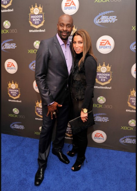 Jerry Rice med forlovede, Latisha Pelayo.