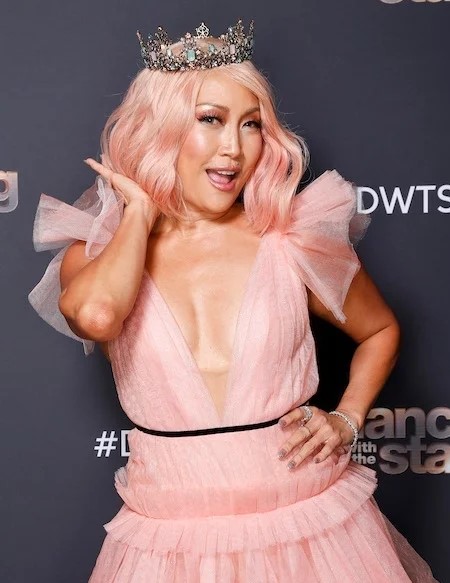 carrie ann inaba pink hair.