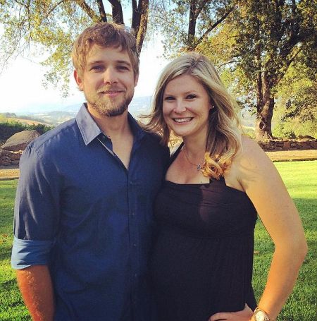 Max Thieriot's with his wife Alexis Murphy.