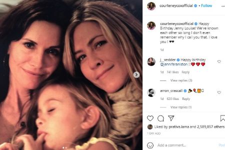 Courteney Cox revealed Jennifer Aniston nicked name on latter 52nd birthday.