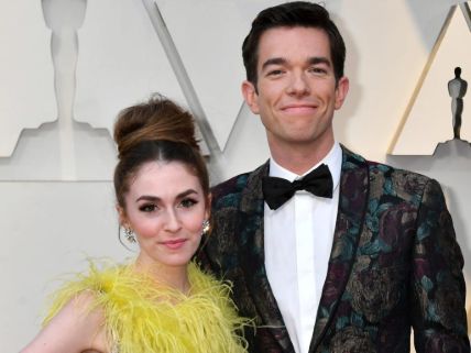 John Mulaney and his wife Annemarie Tendler at the Oscars.