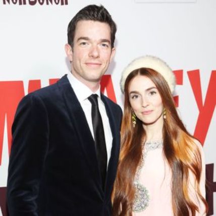 John Mulaney with his ex-wife Annamarie Tendler at a ceremony.