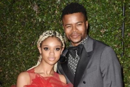 Tiffany Boone pictured with fiance Marque Richard.
