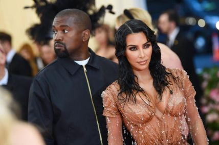 Kim Kardashian and her ex Kanye West at the Gala.