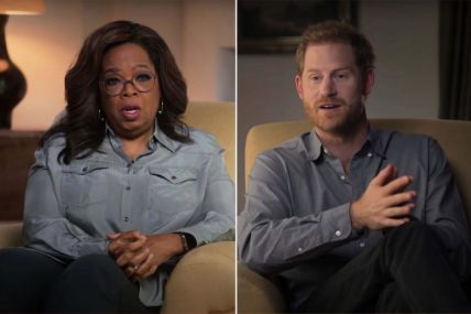 Prince Harry and Oprah Winfrey on 'The Me You Can't see.'