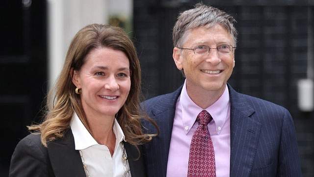 Bill Gates with his wife Melinda.Gates.