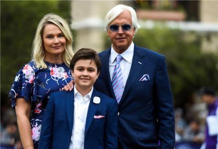 Bob Baffert with his wife Jill and son Bode.