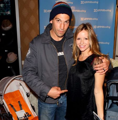 Jon Bernthal and Erin Angle together.