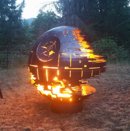 Star Wars-themed fire pit