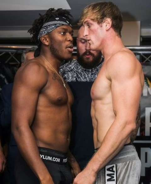 Logan Paul and KSI fight