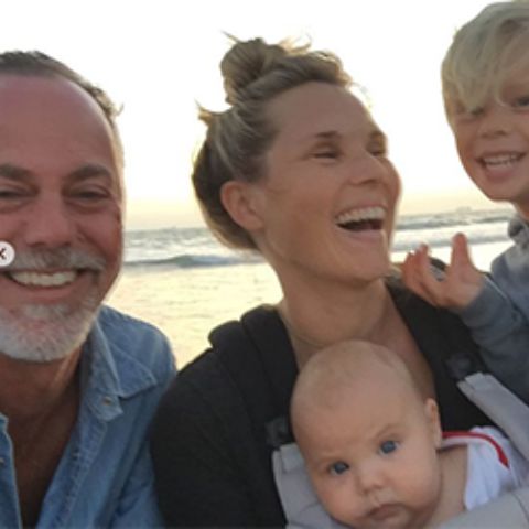 Libby Grace Hackford with her late husband and their kids 