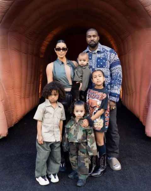 Kim Kardashian and Kanye West shares four kids