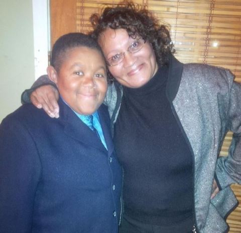 Emmanuel LEwis with his mother.