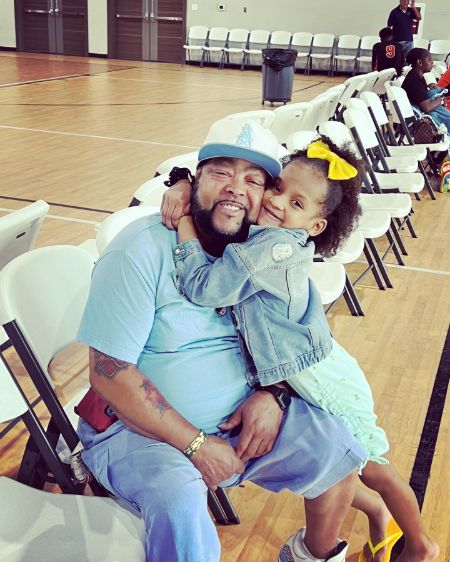 Young Vanity Alpough with her dad