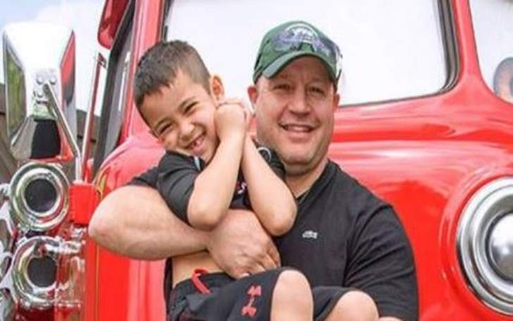 Kannon Valentine James with his father Kevin James enjoying quality time together