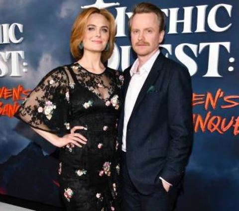 Emily Deschanel and husband, David