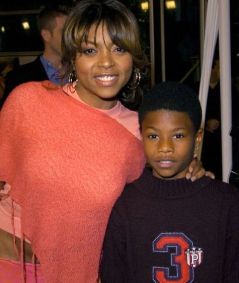 Marcell Johnson with his mother