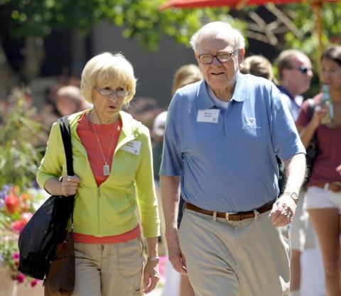 Astrid Menks and Warren Buffett