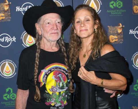 Willie Nelson with wife, Annie D' Angelo