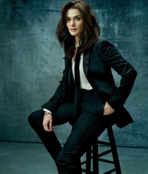 Rachel Weisz with her new hairstyle