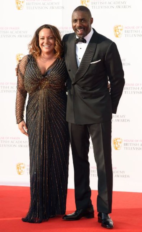 Sonya Nicole Hamlin with ex-husband, Idris Elba