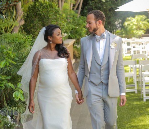 Vaughn Rasberry and Tayana Ali Wedding dresses