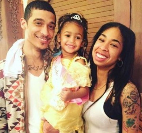 Amara Martin with her husband and kids