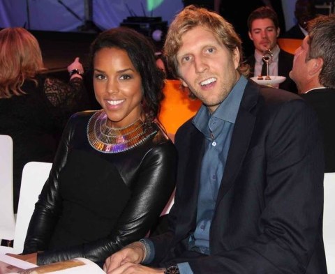 Dirk Nowitzki and Jessica Olsson together