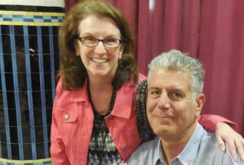 Nancy Pukoski and Anthony Bourdain