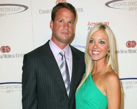 Lane Kiffin with his ex-wife, Layla Kiffin