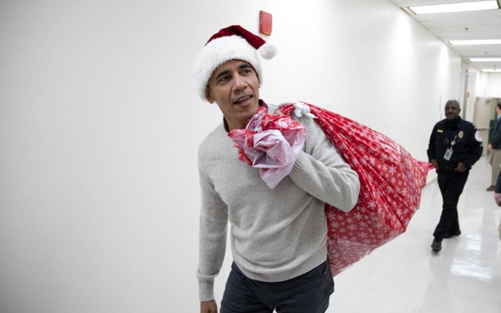 Barack Obama Channels His Inner Santa Claus During Visit to Children's Hospital