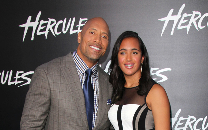 Dwayne Johnson Flew From Los Angeles To Miami To Spend Valentine's Day with His Daughter