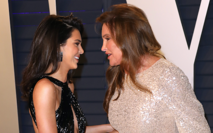 Kendall Jenner and Dad Caitlyn Jenner Makes A Rare Red Carpet Appearance at The Vanity Fair Oscars Party