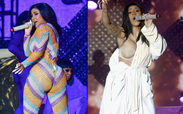 Cardi B Faces Wardrobe Malfunction Onstage And Completed Her Show In A Hotel Bathrobe