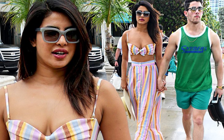 Priyanka Chopra Showcased Her Trim Figure In A Trendy Setting While Out With Husband Nick Jonas