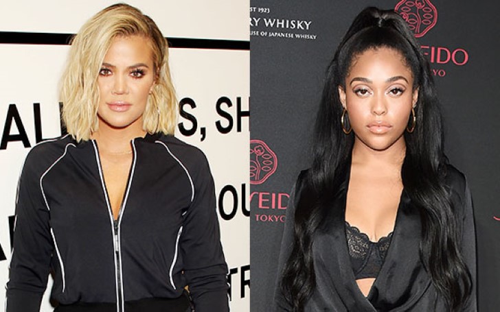 Khloe Kardashian Vs Jordyn Woods Long Peroxide Blonde Hair A